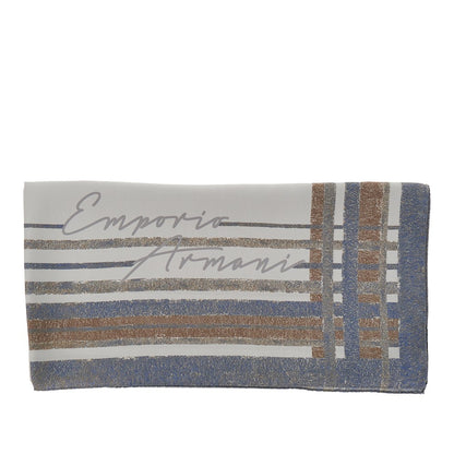EMPORIO ARMANI Silk scarf with print