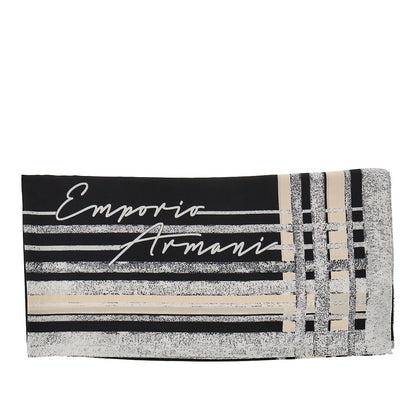 EMPORIO ARMANI Silk scarf with print