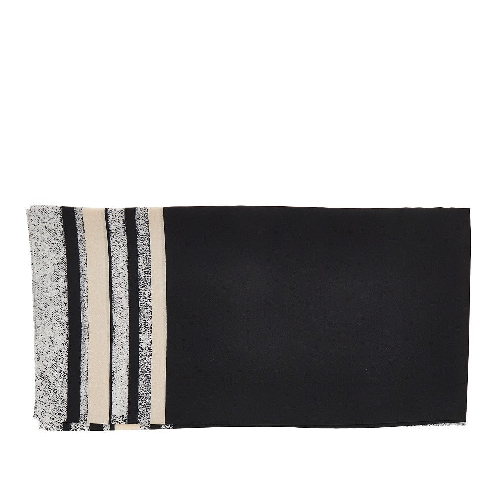 EMPORIO ARMANI Silk scarf with print