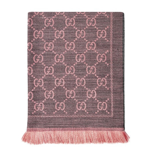 GUCCI GG jacquard wool scarf
