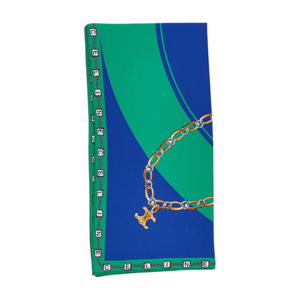 Celine 'Bullseye' silk twill scarf