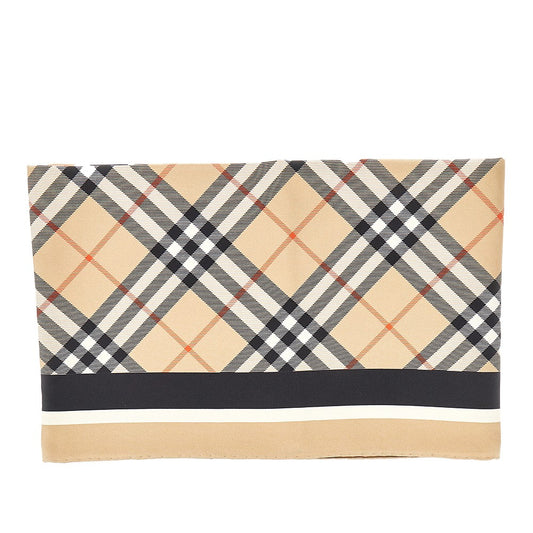 Burberry Check silk scarf