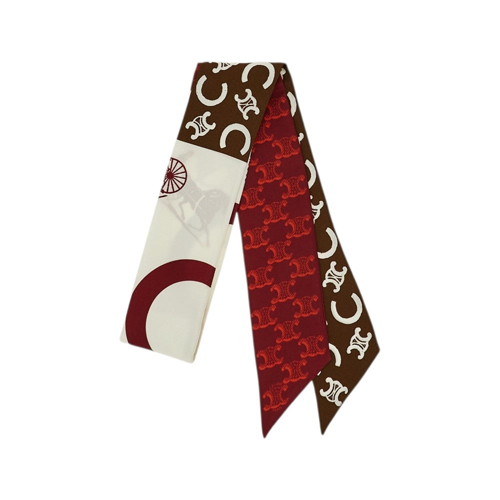 Celine Silk twill lavallière scarf