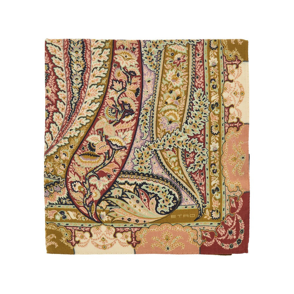 Etro Paisley silk and wool shawl
