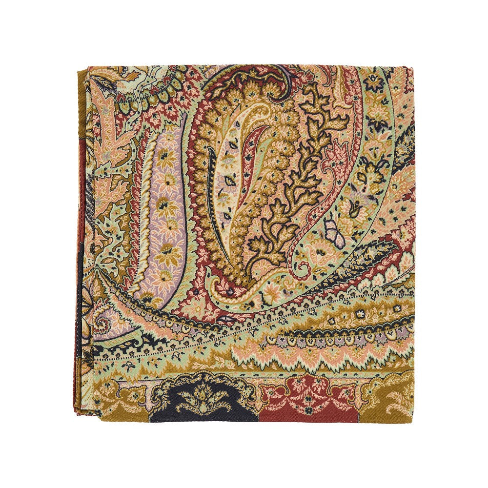 Etro Paisley silk and wool shawl