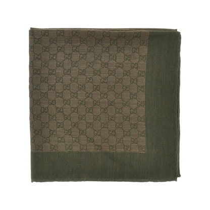 GUCCI Silk and wool-blend scarf