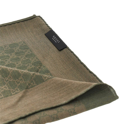 GUCCI Silk and wool-blend scarf