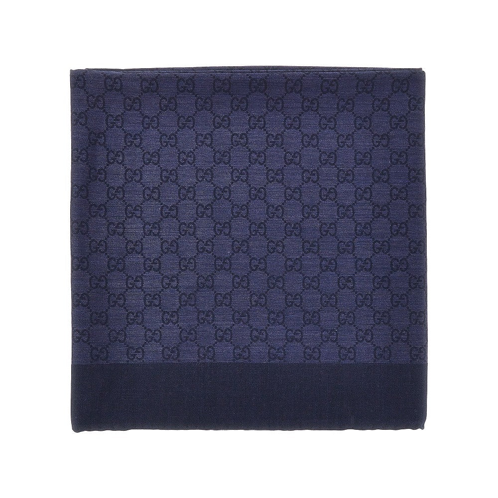 GUCCI Silk and wool-blend scarf