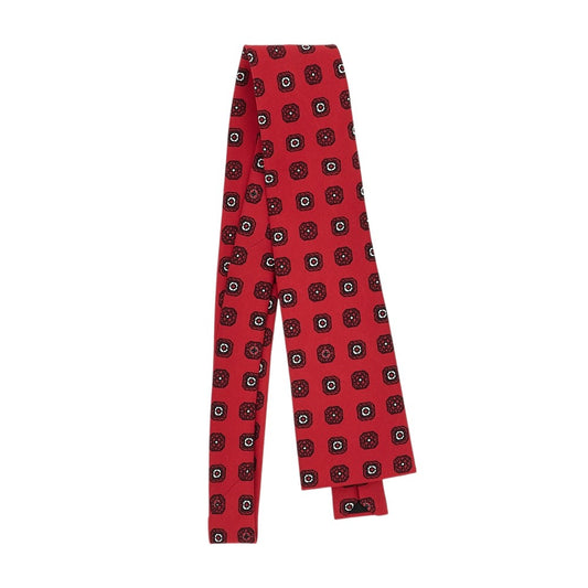 CELINE Printed silk necktie