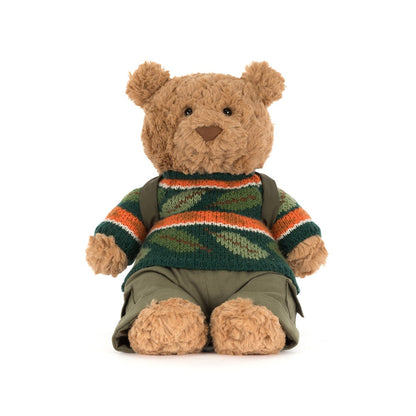 Jellycat Bartholomew Bear ‘Hiking’ soft toy