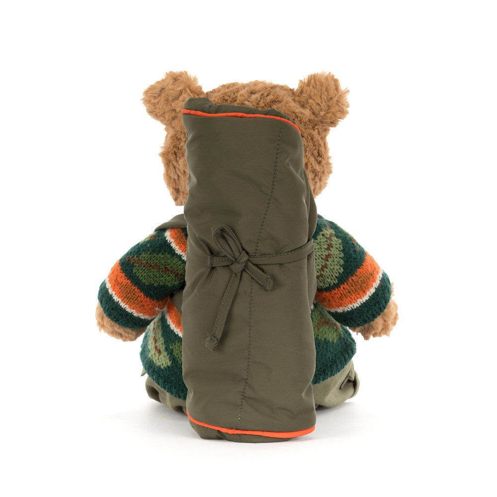 Jellycat Bartholomew Bear ‘Hiking’ soft toy