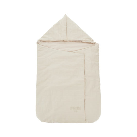 FENDI Cotton sleeping bag with logo embroidery