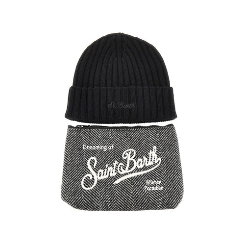 MC2 Saint Barth Pouch and beanie hat Christmas Gift Box
