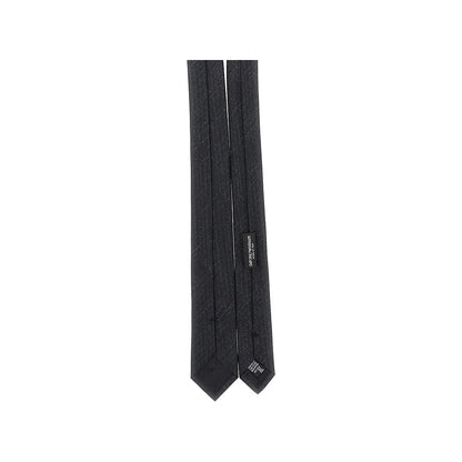 EMPORIO ARMANI Jacquard silk necktie