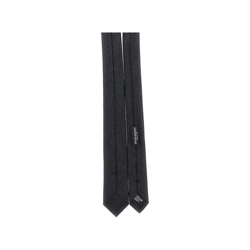 EMPORIO ARMANI Jacquard silk necktie