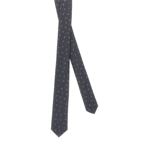 EMPORIO ARMANI Jacquard silk necktie