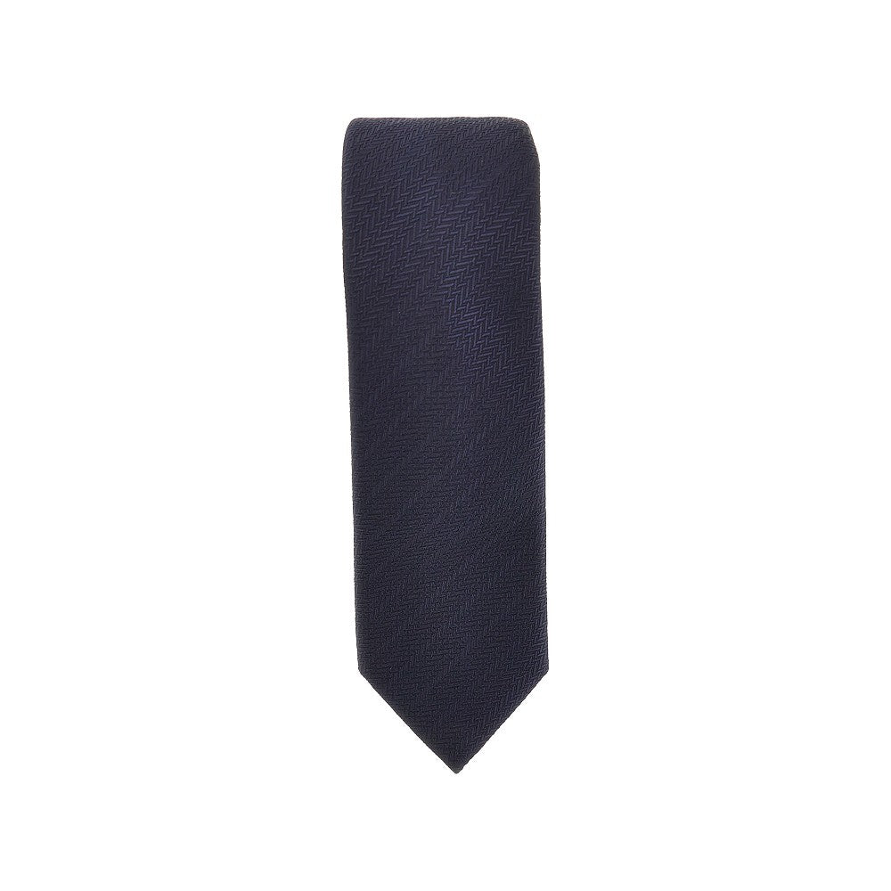 EMPORIO ARMANI Silk necktie with jacquard motif