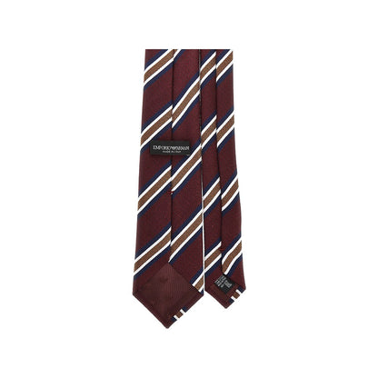EMPORIO ARMANI Silk necktie with jacquard motif