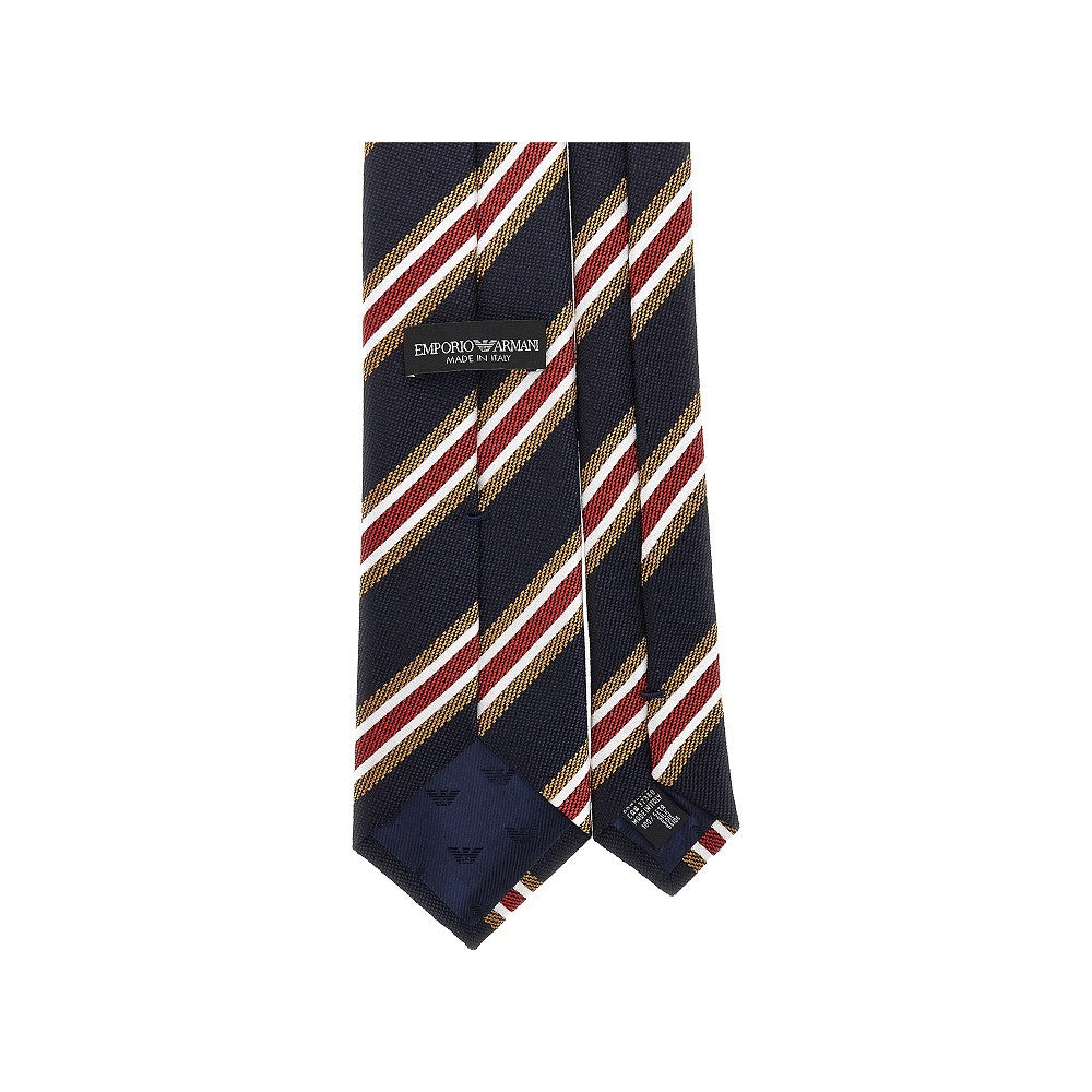 EMPORIO ARMANI Silk necktie with jacquard motif
