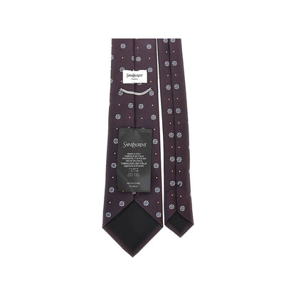 SAINT LAURENT Silk jacquard necktie