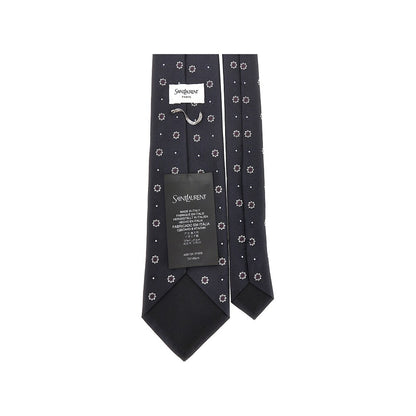SAINT LAURENT Silk jacquard necktie