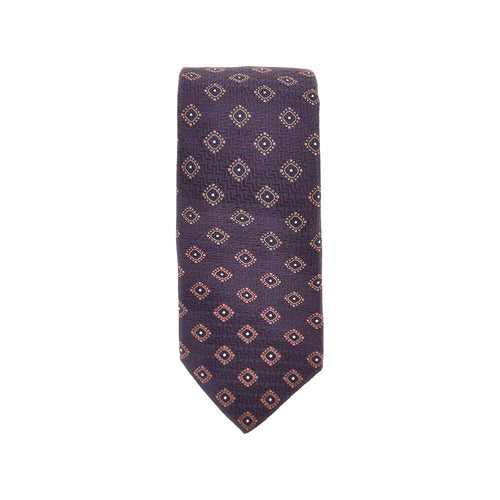 BRUNELLO CUCINELLI Jacquard silk necktie