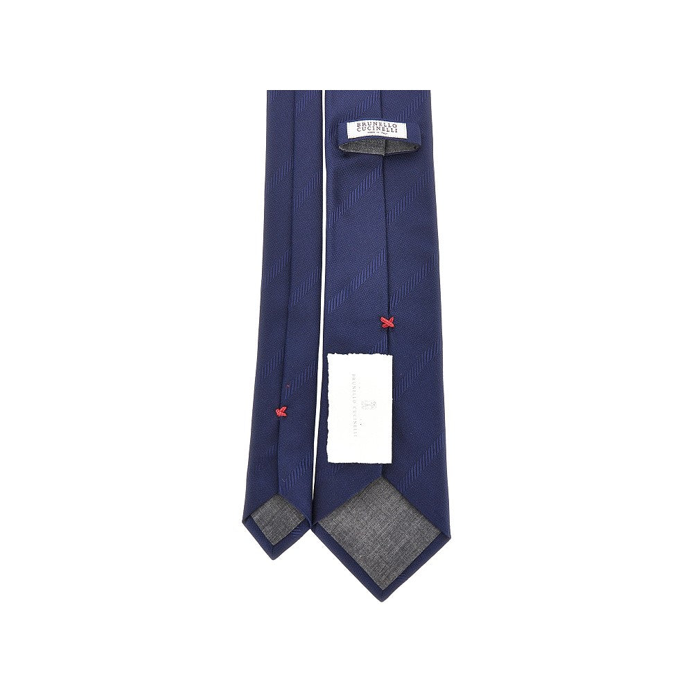 BRUNELLO CUCINELLI Jacquard silk necktie