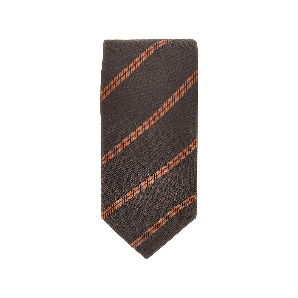 BRUNELLO CUCINELLI Jacquard silk necktie