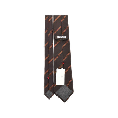 BRUNELLO CUCINELLI Jacquard silk necktie