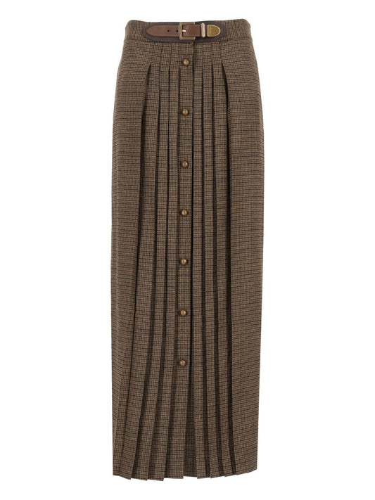 Etro Pleated Skirt - Multi