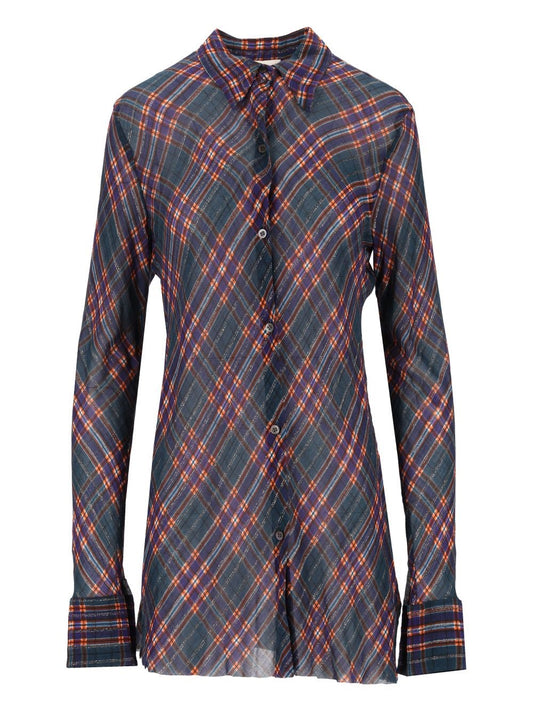 Dries Van Noten Lurex Fitted Shirt - Multi