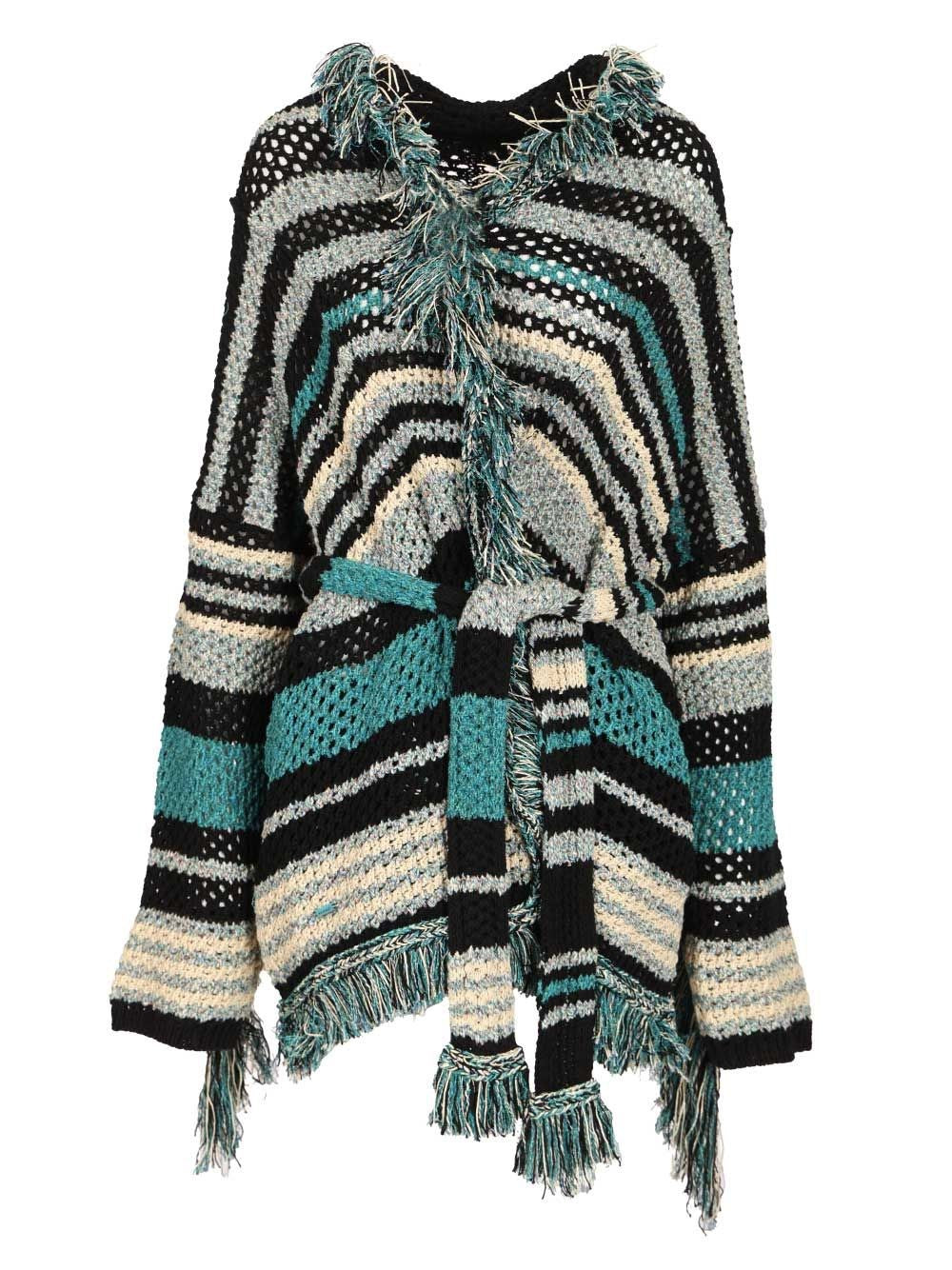 Alanui Striped Cotton Cardigan - Multi