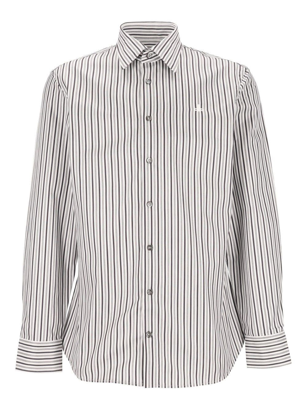 Vivienne Westwood Striped Ghost Shirt - Grey