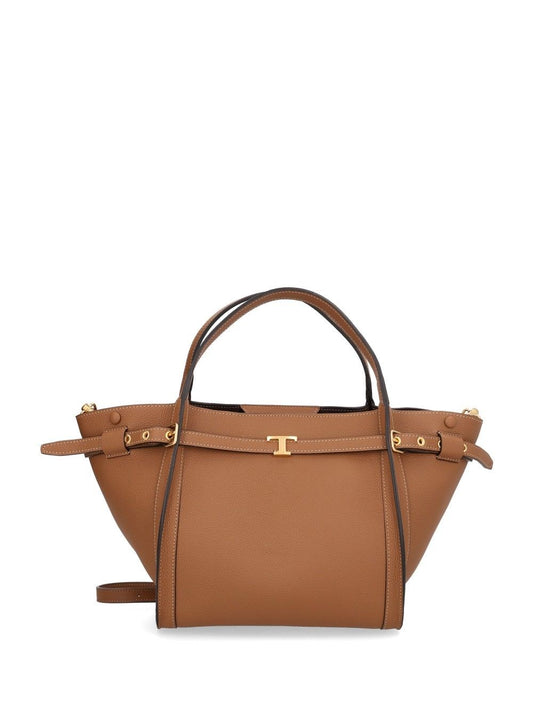 Tod's "T Signature" Shopping Bag - Brown