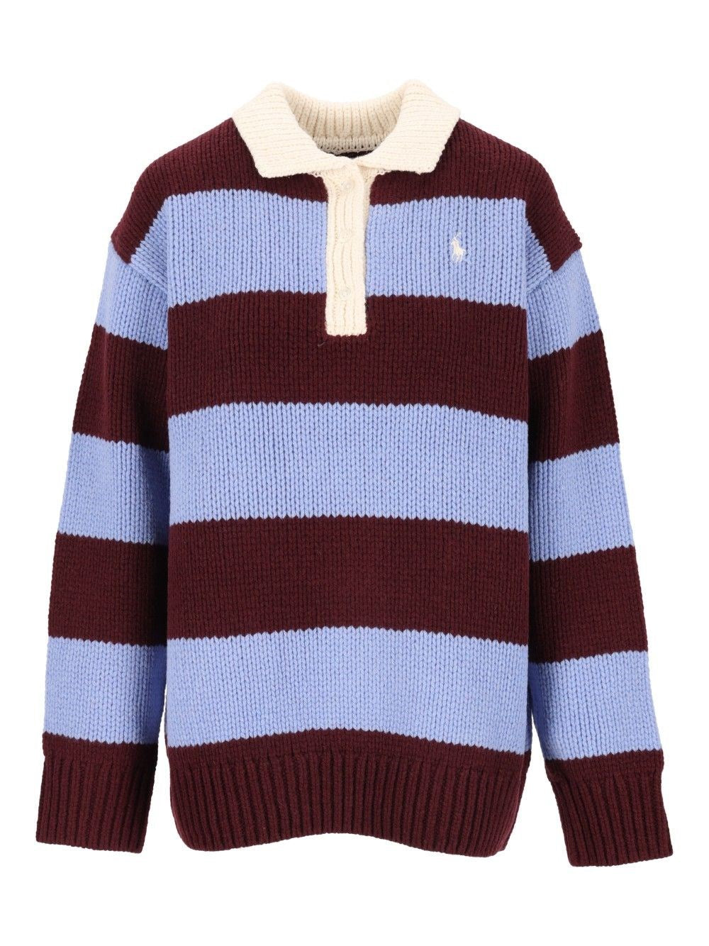 Polo Ralph Lauren Striped Wool Blend Rugby Jersey - Multi