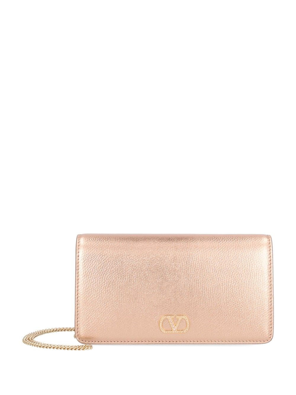 Valentino Garavani Mini Vlogo Signature Shoulder Bag - Rose