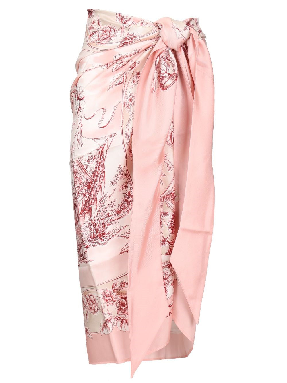 Ferragamo "Travel" Print Pareo - Rose