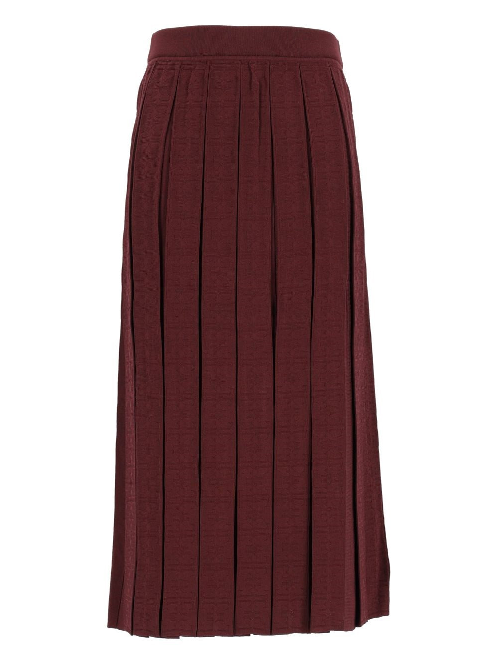 Tory Burch Monogram Jacquard T Skirt - Brown