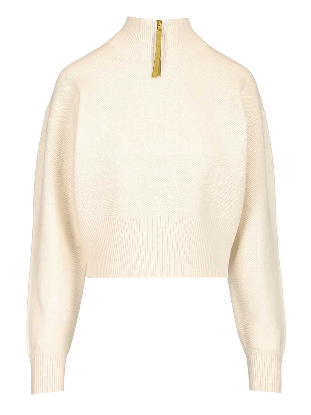 The North Face Half-Zip Sweatshirt - White