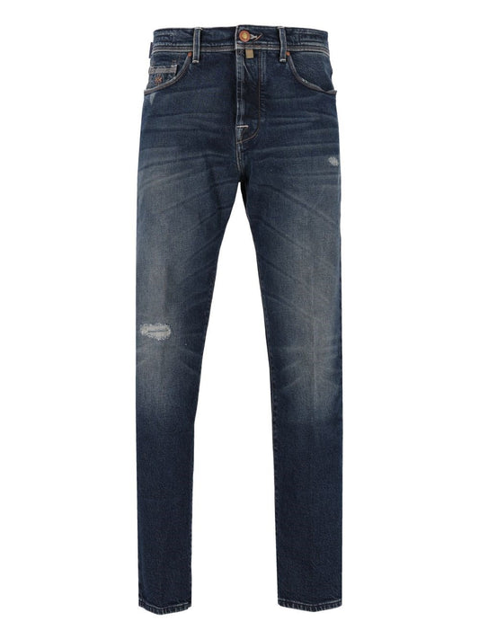 Jacob Cohen "Jude" Jeans In Stretch Denim - Sky Blue