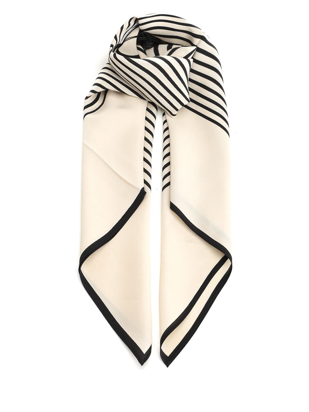 Toteme Monogram Silk Scarf - Beige