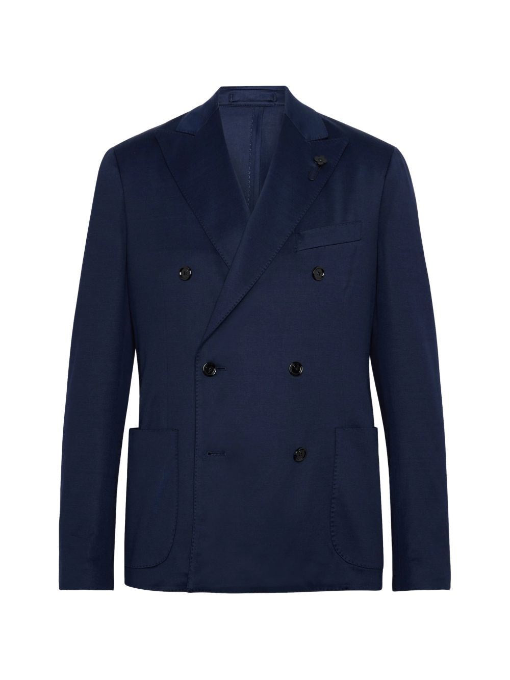 Lardini Double-Breasted Jacket - Blue
