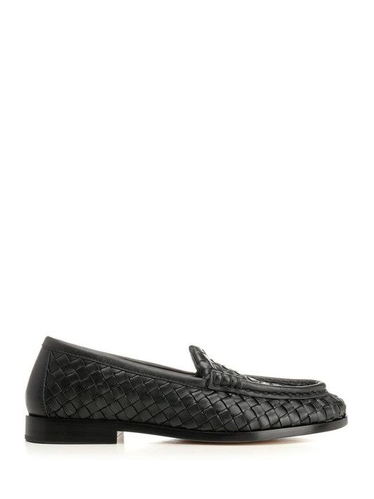 Bottega Veneta "Silenzio" Loafers - Black