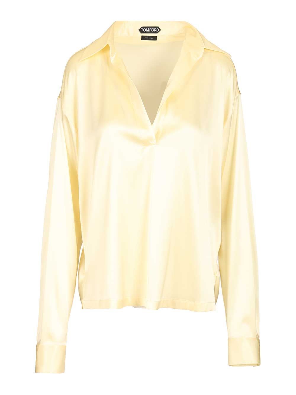 Tom Ford Silk Polo - Yellow