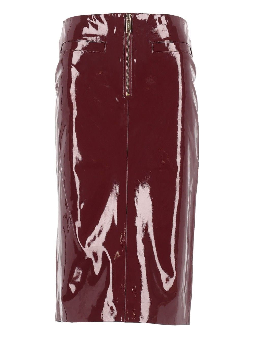 Self-Portrait Midi Skirt - Bordeaux