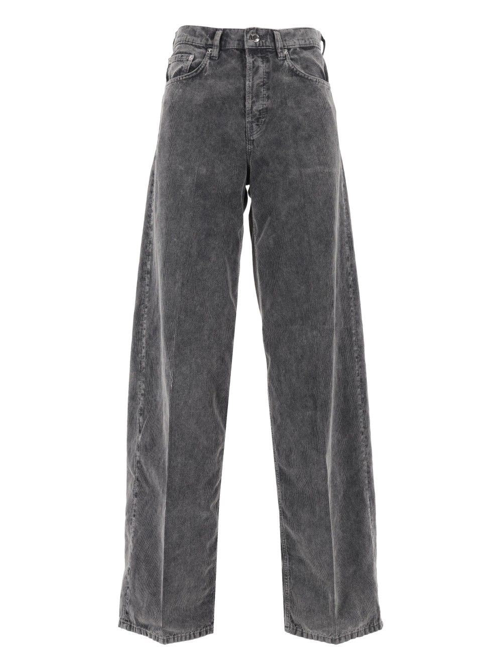 Haikure "Bethany Velvet Pier" Trousers - Grey