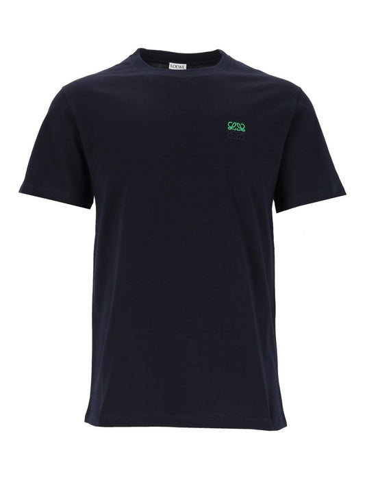 Loewe Regular Fit Cotton T-Shirt - Blue