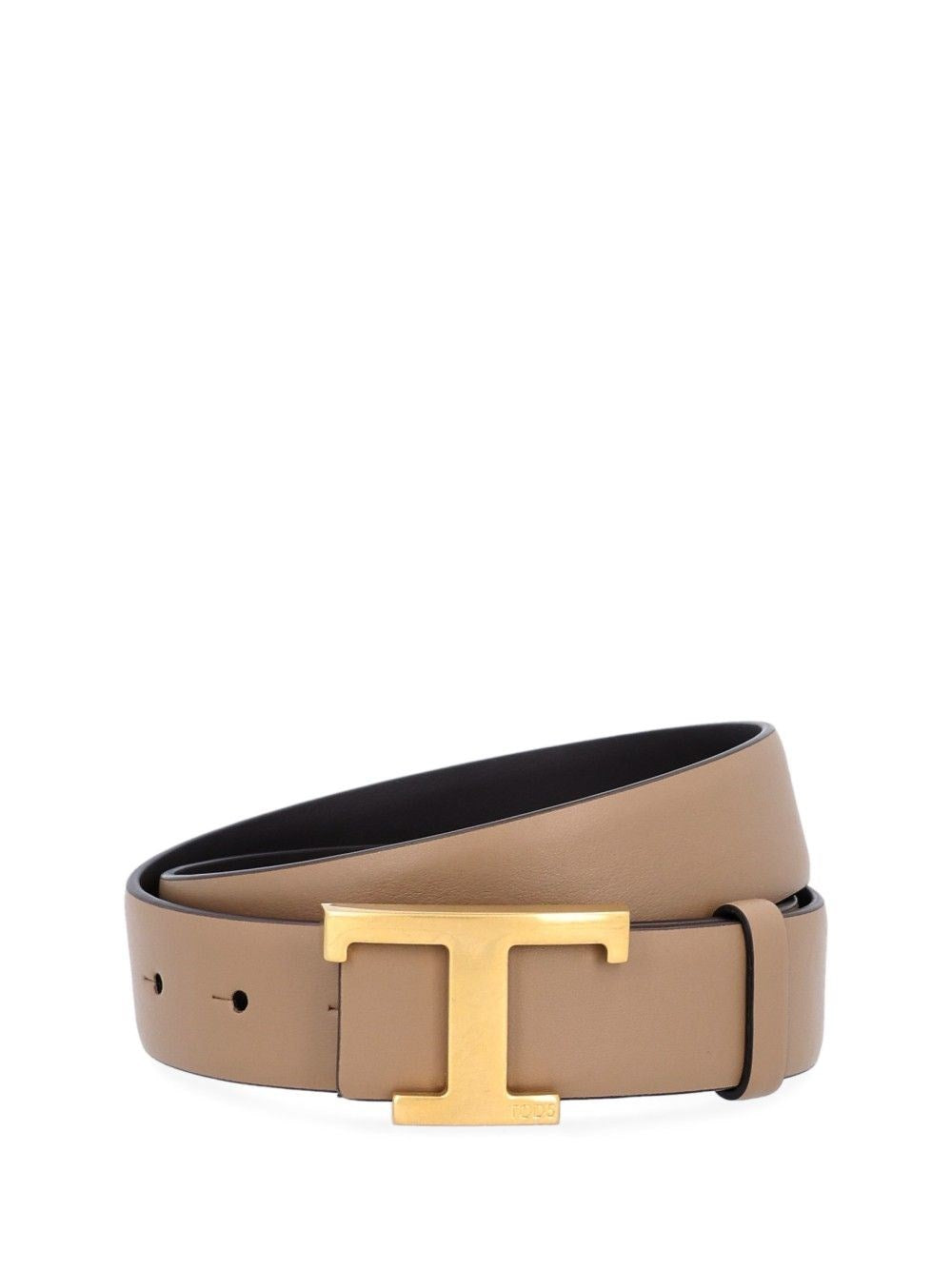 Tod's "T Timeless" Reversible Belt - Beige