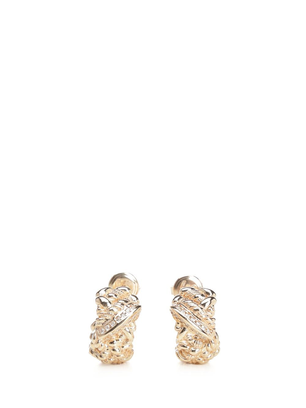 Bottega Veneta Intreccio Earrings - Gold