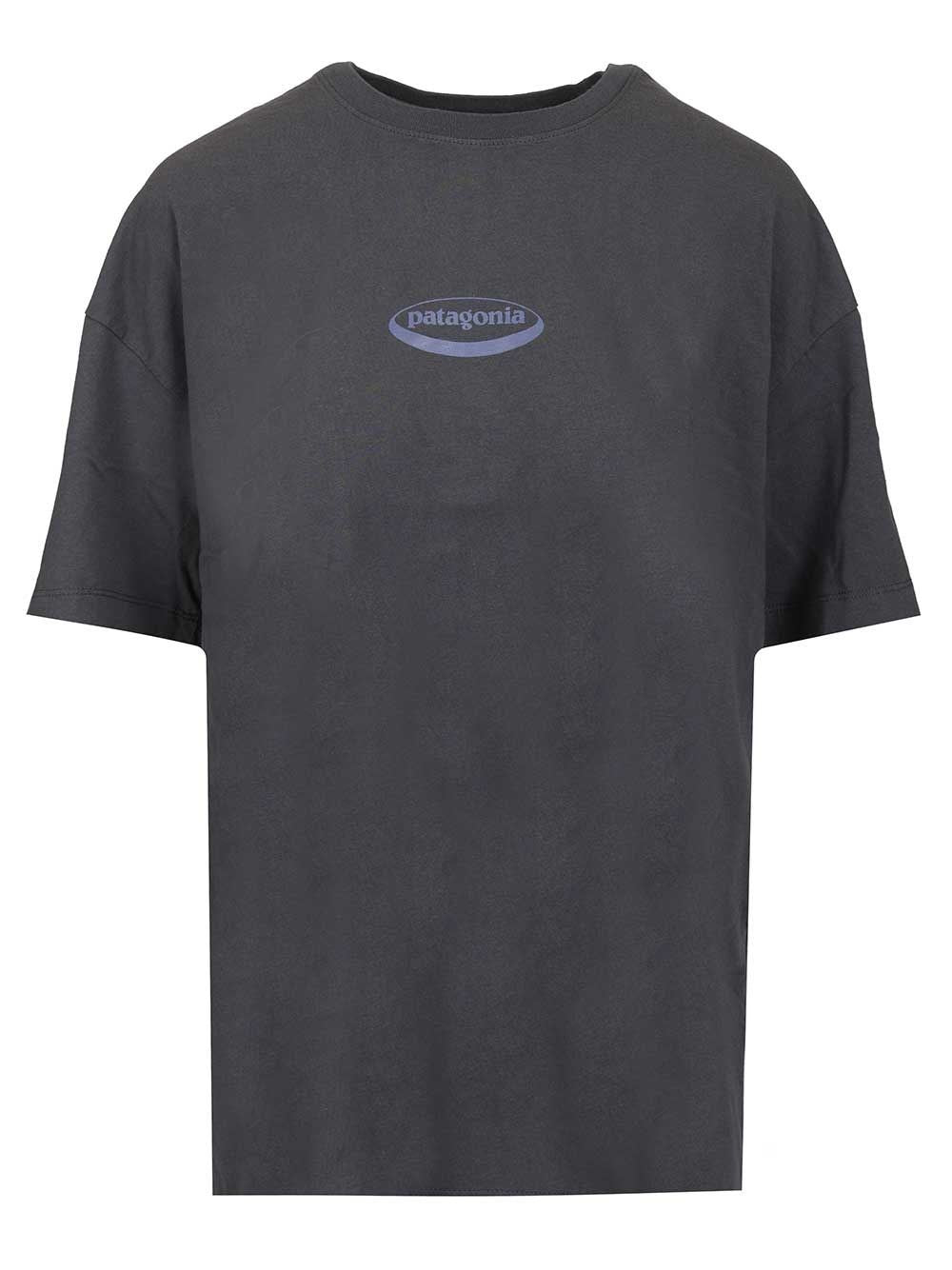 Patagonia T-Shirt Oval Logo - Blue